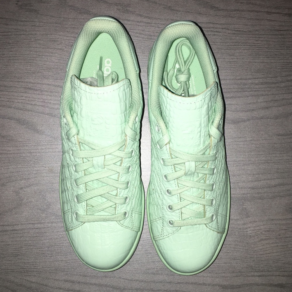 RARE Adidas Stan Smith Reptile Mint/Green Sz 8.5 - Picture 6 of 11